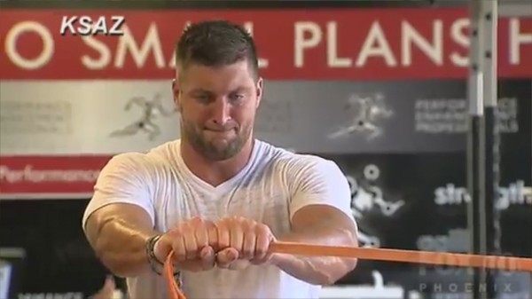 tim tebow woody nfl training images 2014