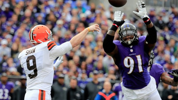 connor shaw cleveland knocked out by ravens nfl 2015 images