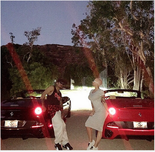 nick cannon twin cars with amber rose but say just friends 2015 images