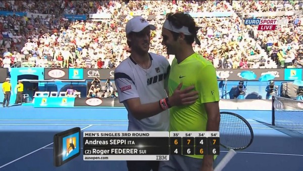 roger federer loses it to andreas seppi tennis 2015 images