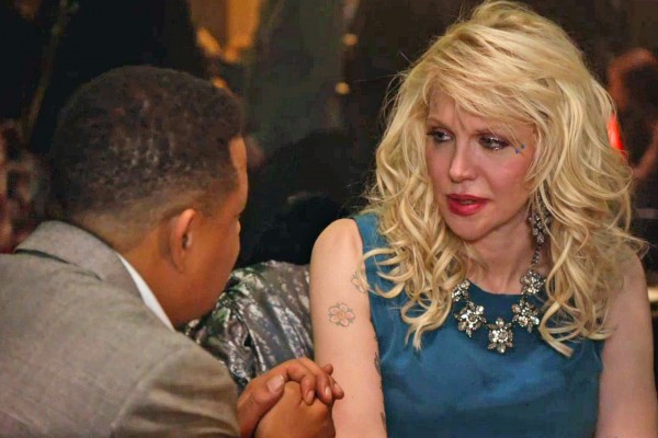 courtney love with lucious on empire 2015