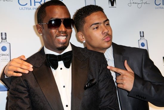 diddy with son quincy brown nixed empire 2015 images