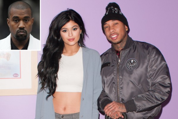 kanye west jumps in on tyga and kylie jenner 2015 images