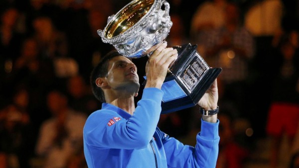 novak djokovic wins australian open 2015 while andy murray collapsed images