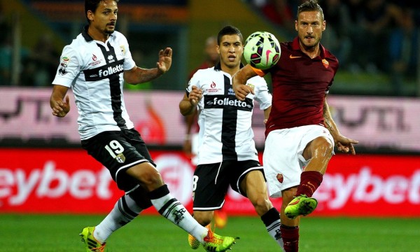 roma beats parma serie a soccer 2015 images