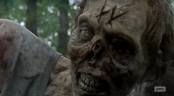 walking dead season 5 zombie with w on forehead 2015 images