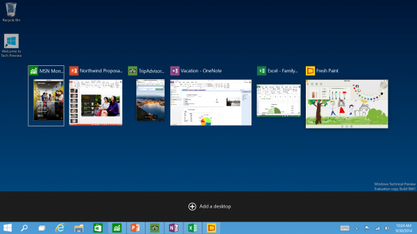 windows 10 tech preview multi view 2015
