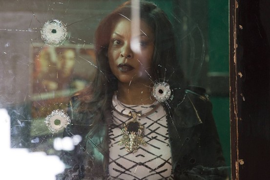 cookie looking through bullet hole window empire 2015