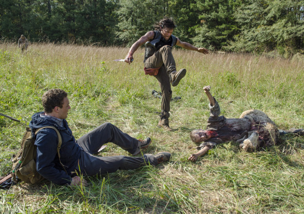 daryl saves aaron from gay walkers walking dead forget 2015