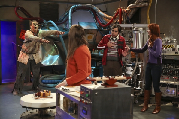 lame zombie puzzle room on big bang theory 2015