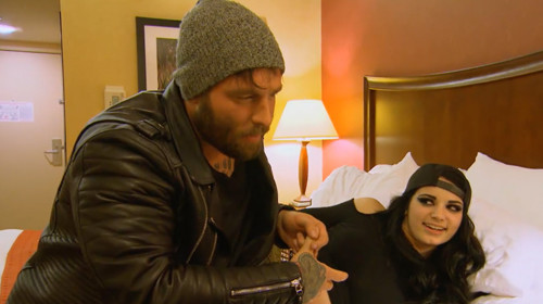 paige with humpy bradly on total divas 2015