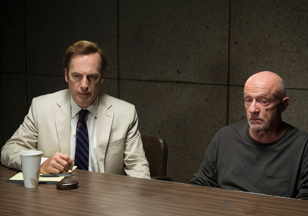 saul jimmy with mike in philly police on better call saul 2015