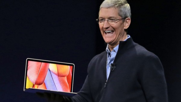 tim cook introduces apples new macbook with just one port 2015 images