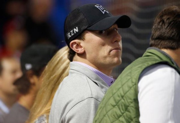 johnny manziel self conscious at rangers game nfl 2015