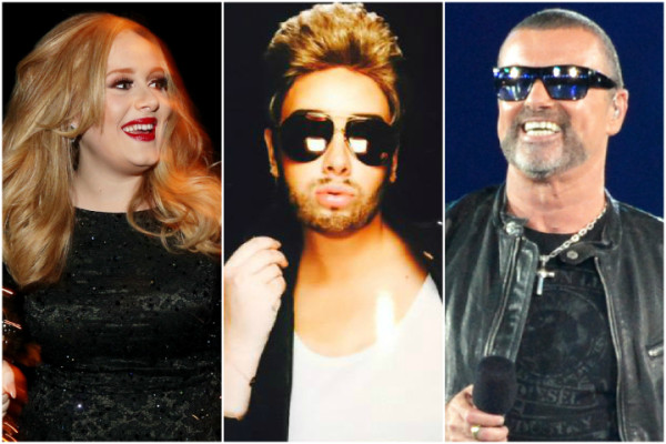 adele does george michael for birthday 2015adele does george michael for birthday 2015