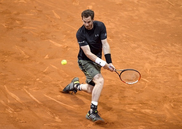 andy murray returning to milos raonic 2015 madrid open