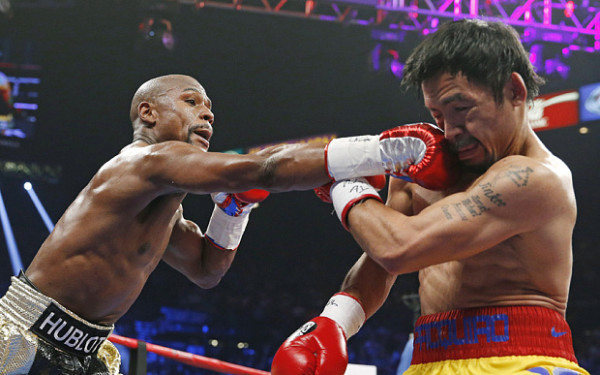 mayweather fights with manny pacquiao 2015 images