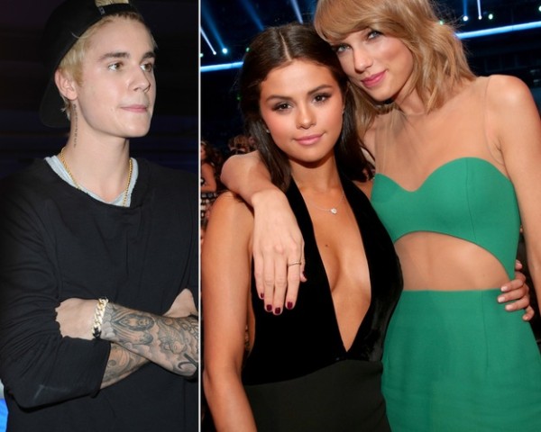 justin bieber making nice with taylor swift over selena gomez 2015 gossip
