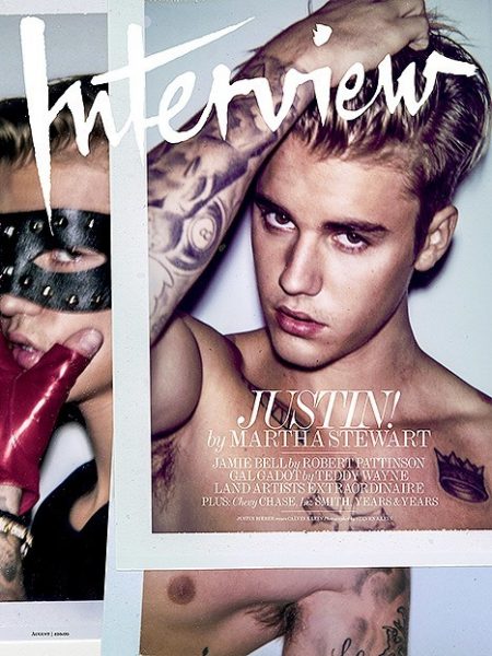 justin bieber interview cover