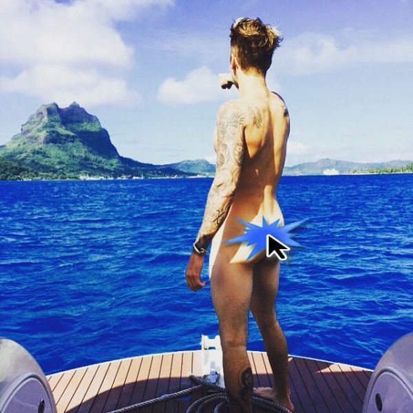 justin bieber shows his rear for boat 2015 images sfw