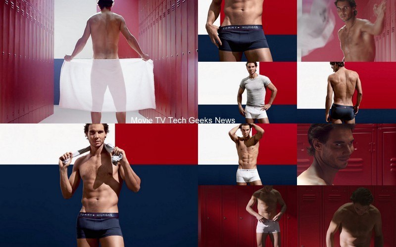 Rafael Nadal Strips Down Shirtless to His Underwear for Sexy Tommy