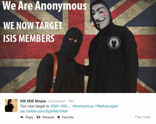 anonymous vs isis whos the idiot 2015 images tech