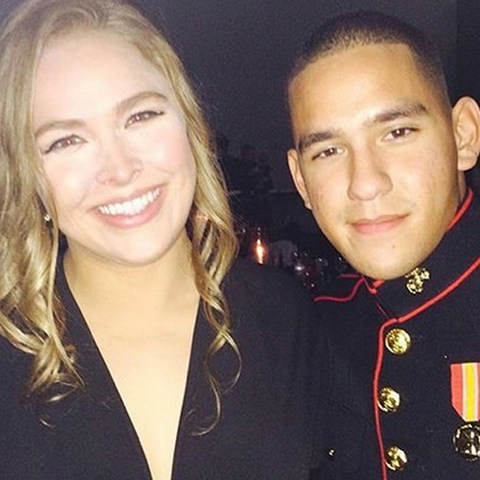 ronda rousey balls it up with marines 2015 gossip