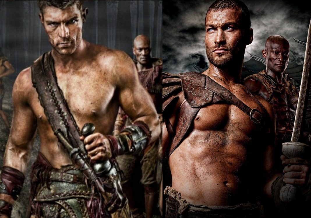 spartacus andy whifield with liam mcintyre box set images 2014