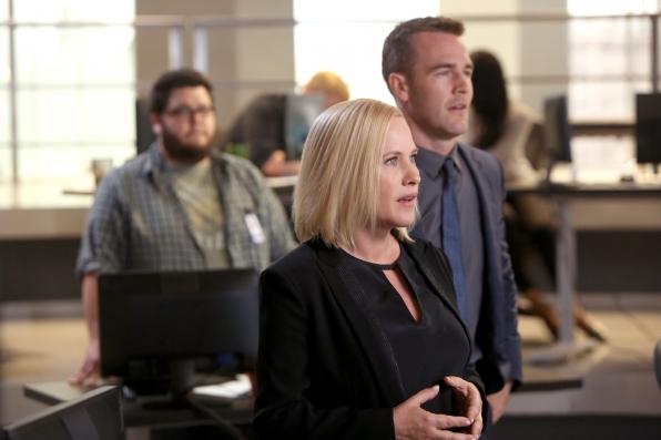patricia arquette with james van der beek in csy cyber 2015