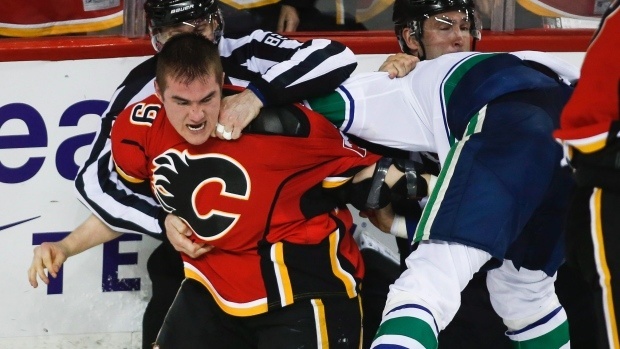 canucks beat flames stanley cup playoffs 2015