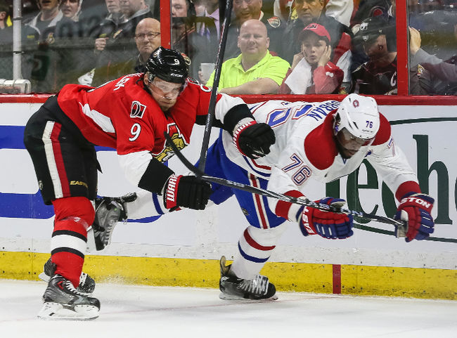 montreal canadians leading senators in stanley cup playoffs 2015 nhl