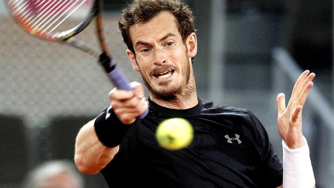 exhausted andy murray pushes into 2015 madrid open quarter finals