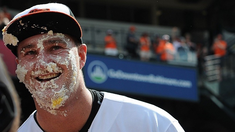 mike wright hot man for orioles pie face american league mlb 2015