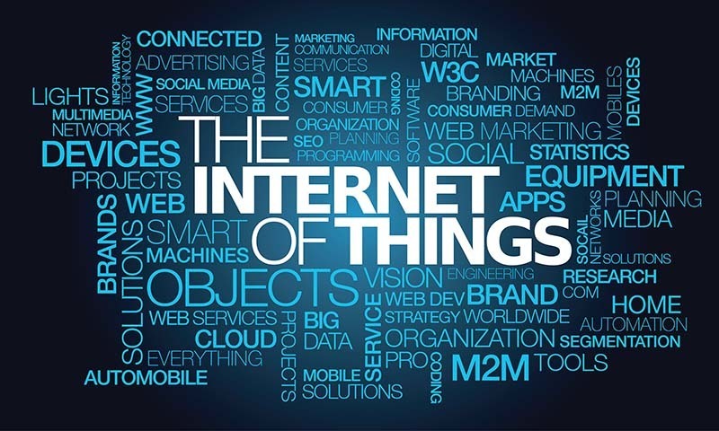 The Internet of things market connected smart devices tag cloud