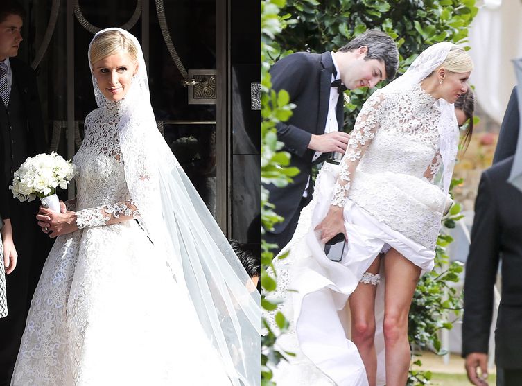 nicky hilton wedding gown 2015 gossip
