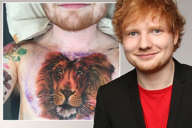 ed sheeran tattoo not making all fans happy 2015 celebrity gossip