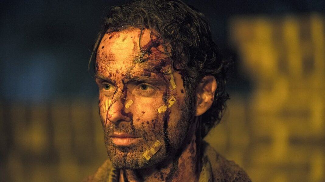 rick grimes bloody face walking dead most shocking moments