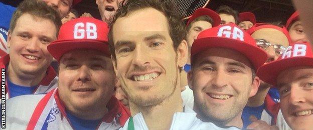 andy murray takes davis cup 2015 tennis images