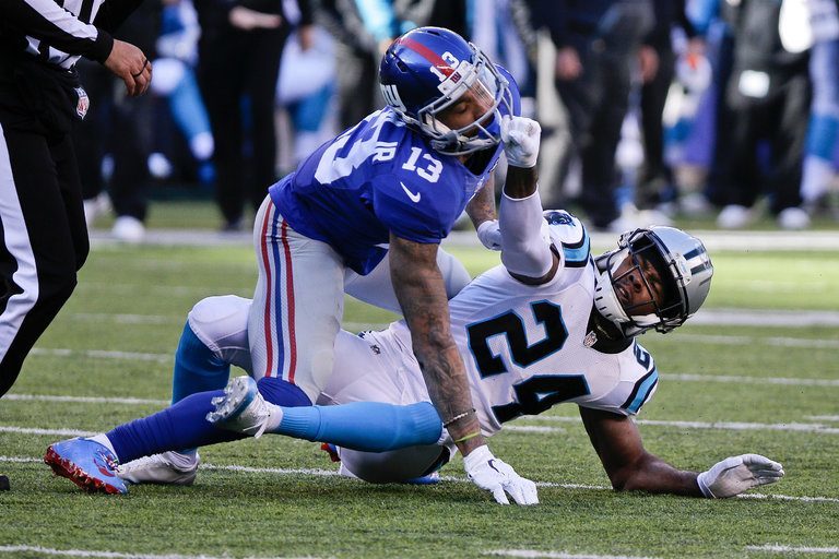Odell Beckham Jr Josh Norman Both Need Pacifiers 2015 images