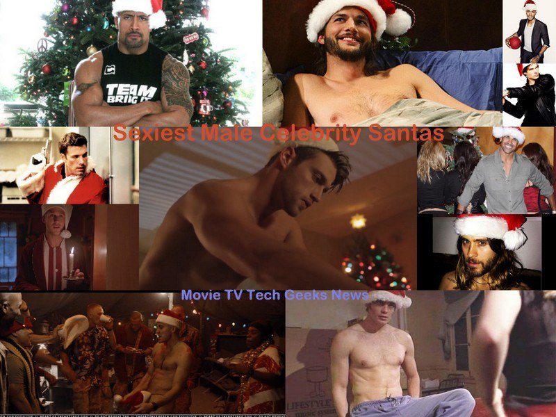 Top 10 Sexiest Male Celebrity Santas for 2015 Holiday Season images collage