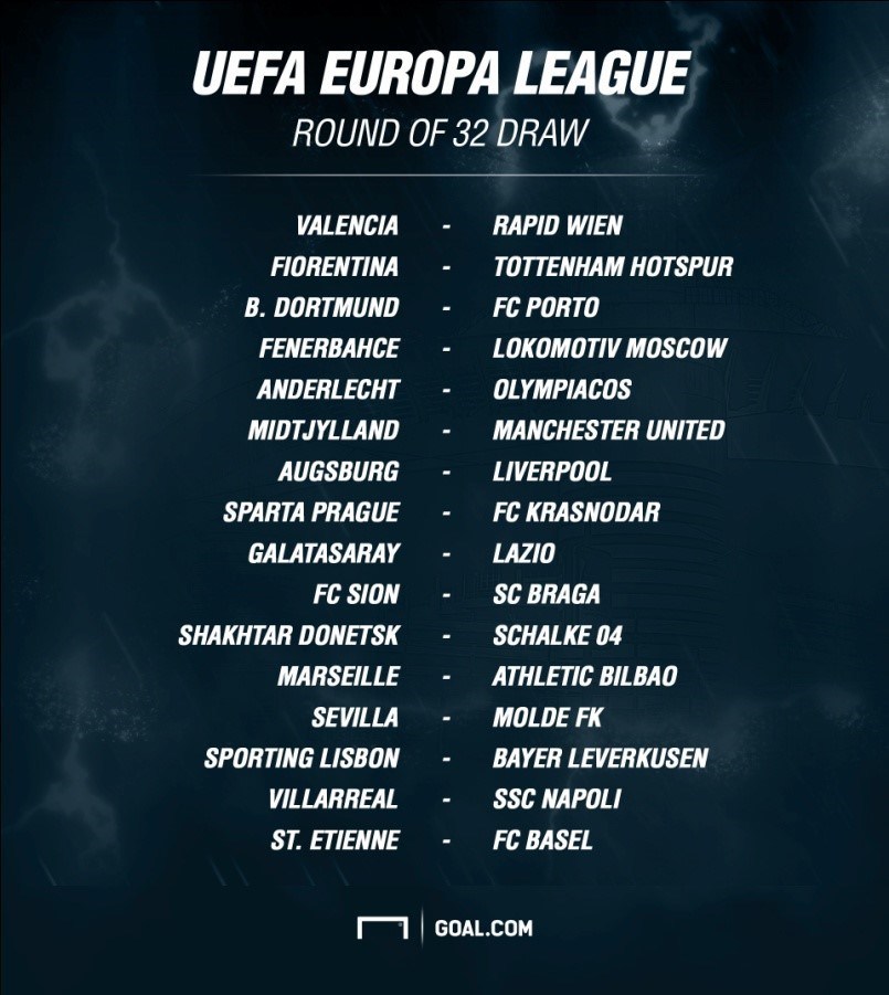 Uefa Europa League 2015 2016 Round Of 32 Draw Movie Tv Tech Geeks News