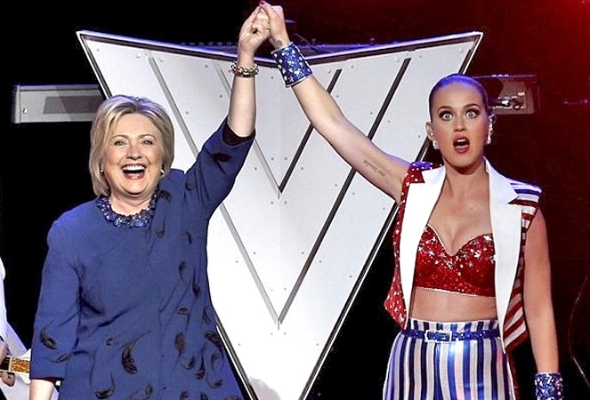 katy perry performs for hillary clinton 2016