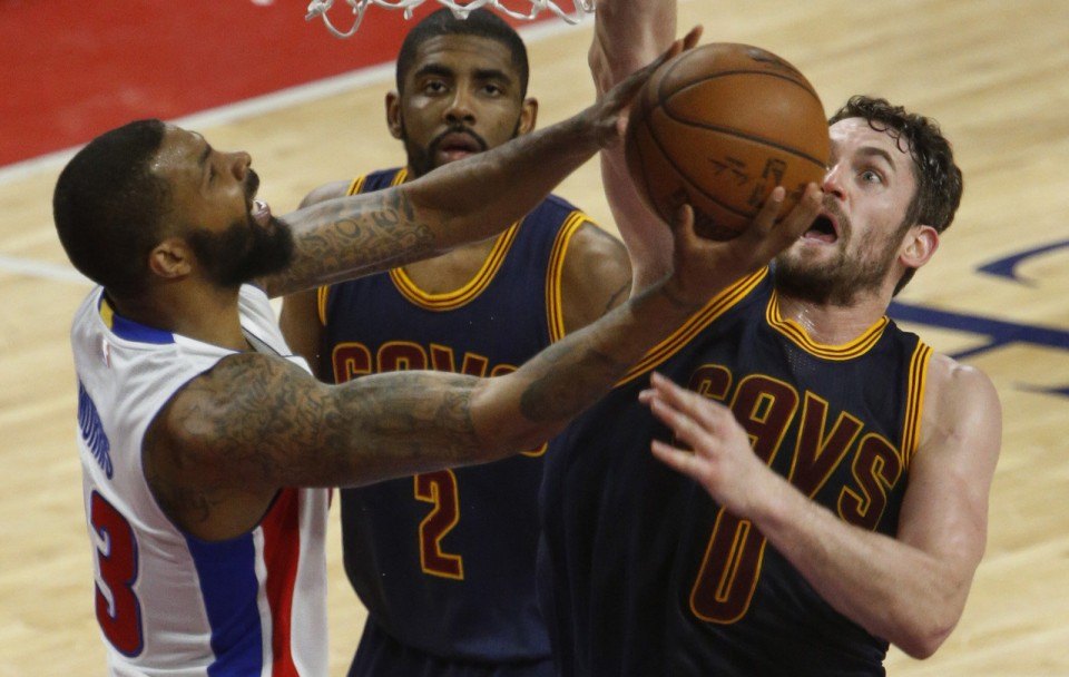 cleveland cavaliers sweep detroit pistons 100-98 2016 images