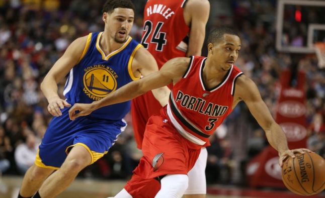 Klay Thompson leads Warriors to beat Blazers 110-99 for 2-0 lead 2016 images