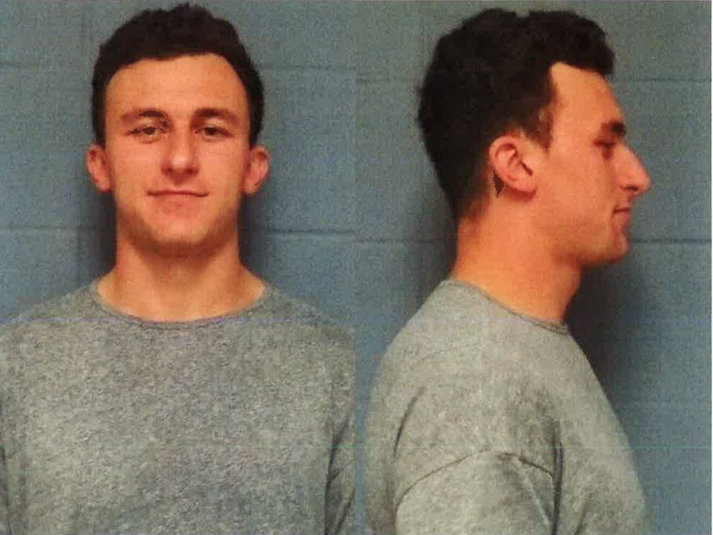 johnny manziel booked, bonded and released 2016 images