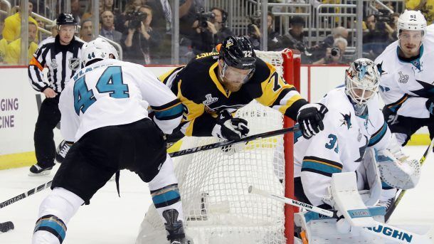 sharks chew up penguins stanley cup playoffs