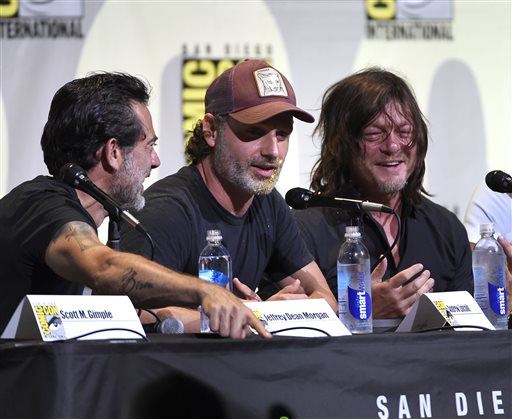andrew lincoln at walking dead comic con