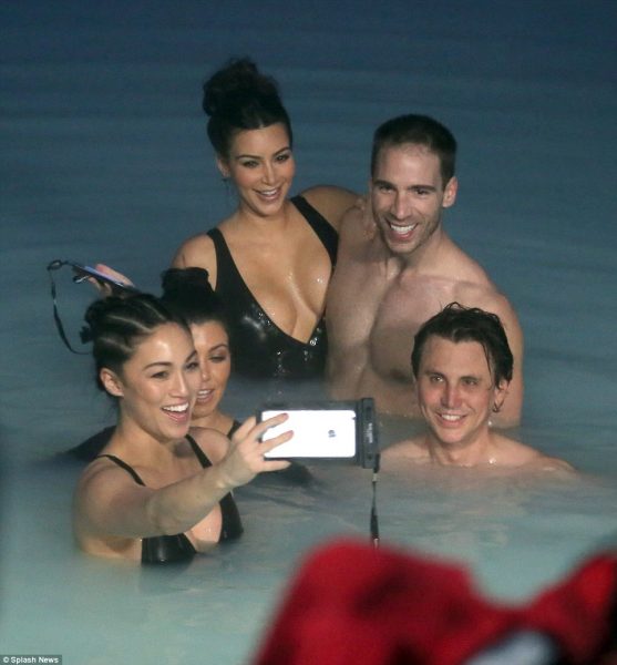 kim kardashian in iceland blue lagoon with gay guys