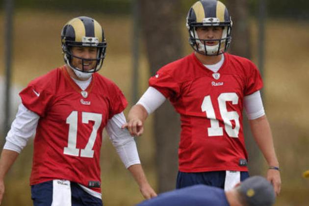 case keenum keeping jared goff on his toes with la rams