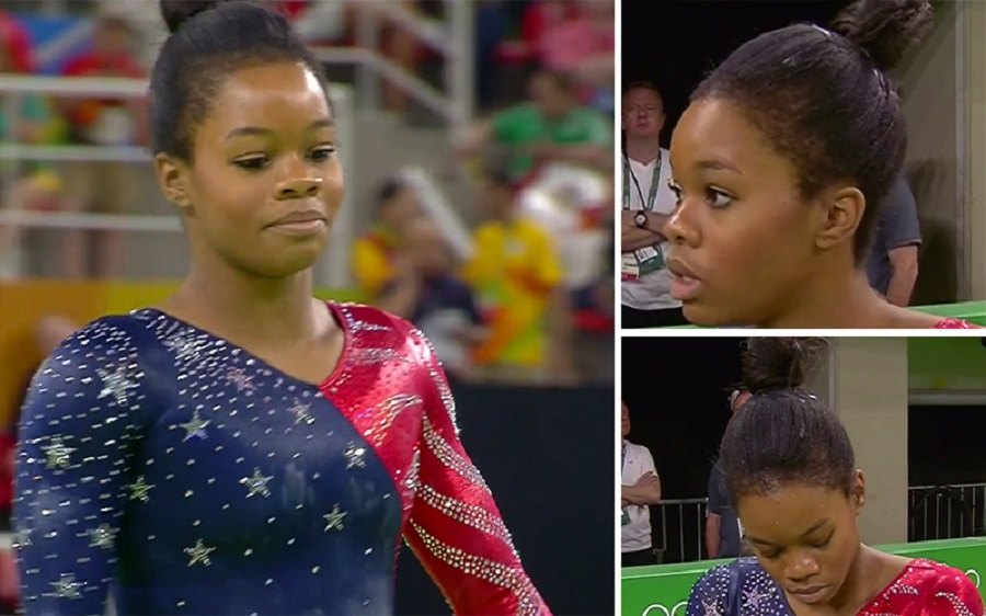 Gabby Douglas hair care causing concern at Rio Olympics 2016 images